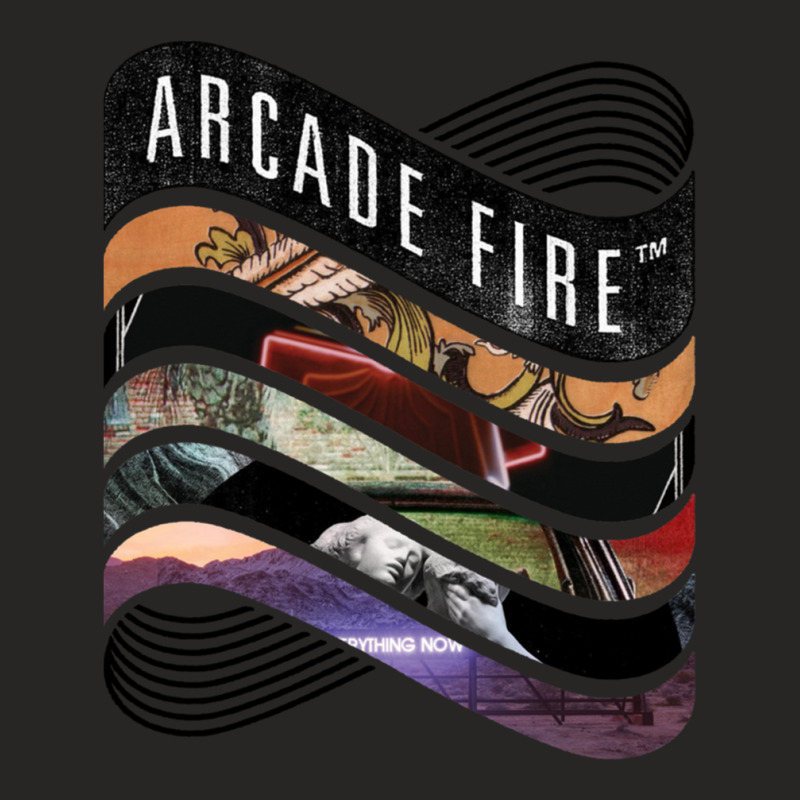 Arcade Fire - Discography Essential 1 Ladies Fitted T-Shirt by TimothyPickard | Artistshot