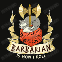 W20 Barbarian Roll 20-sided Dice Role Play Dungeon Fantasy Scorecard Crop Tee | Artistshot