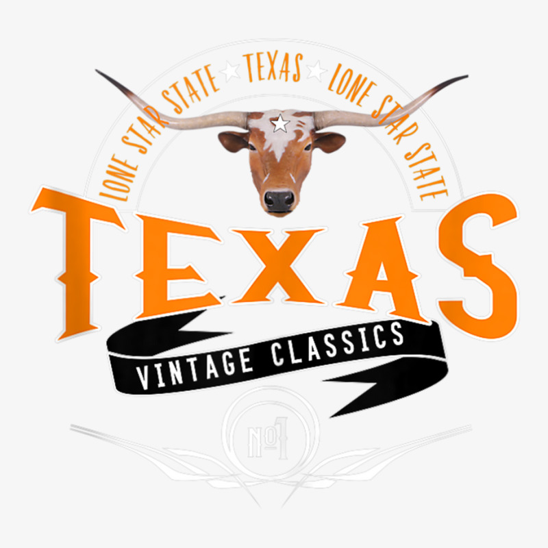 Vintage Classic Style Texas Lone Star Longhorn Design Tank Top Ladies Fitted T-Shirt by cm-arts | Artistshot