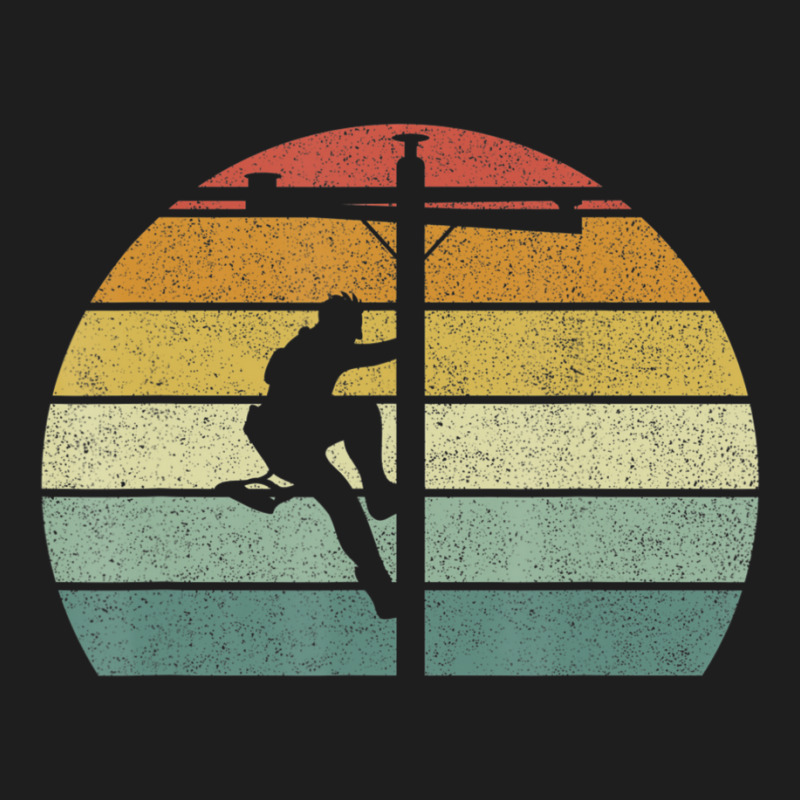 Vintage Retro Lineman Line Worker Utility Pole Lineman Classic T-shirt by Adcock Salmon | Artistshot