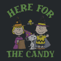 Peanuts Halloween Charlie Sally Here For The Candy Crewneck Sweatshirt | Artistshot