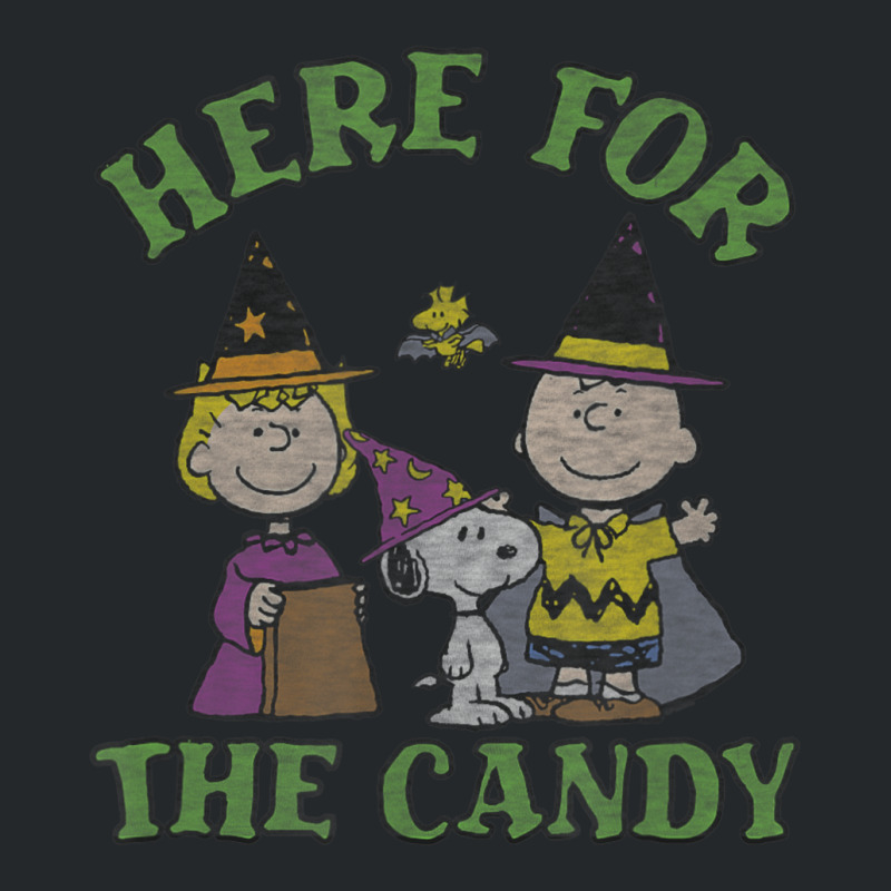 Peanuts Halloween Charlie Sally Here For The Candy Crewneck Sweatshirt | Artistshot