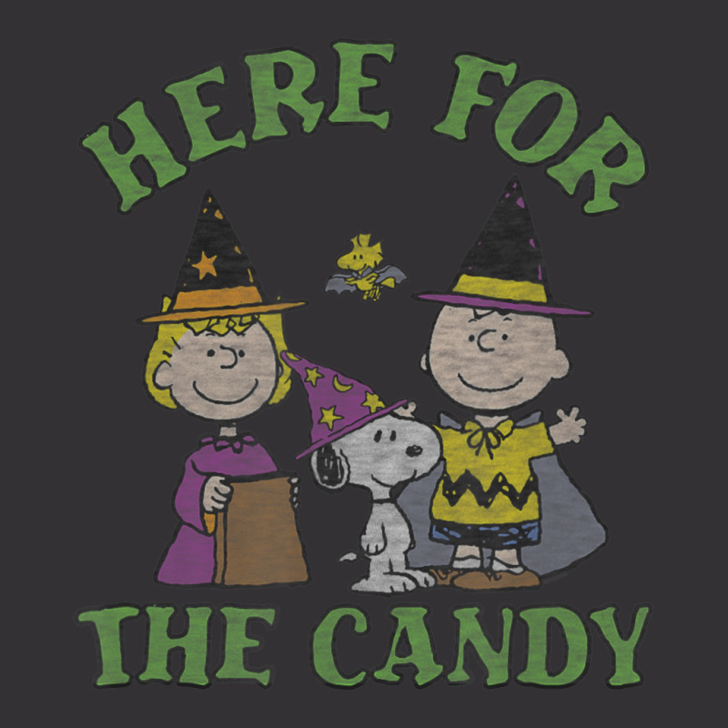 Peanuts Halloween Charlie Sally Here For The Candy Vintage Hoodie | Artistshot