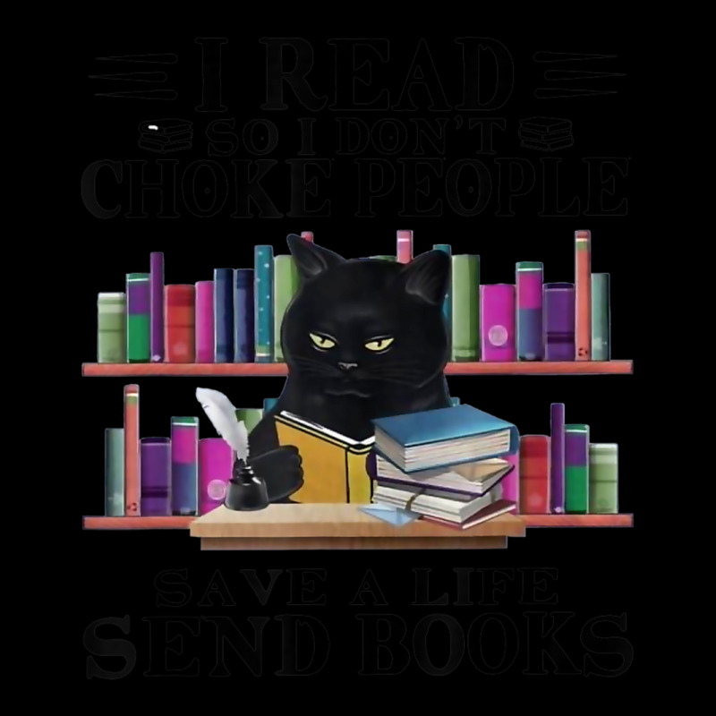 I Read So I Don't Choke People Save A Life Send Books Cat Youth Sweatshirt | Artistshot