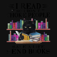 I Read So I Don't Choke People Save A Life Send Books Cat Baby Bibs | Artistshot