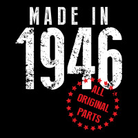 Made In 1946 All Original Parts V-neck Tee | Artistshot