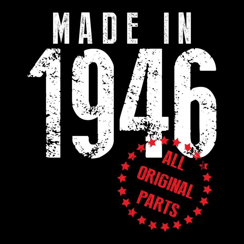 Made In 1946 All Original Parts V-neck Tee | Artistshot