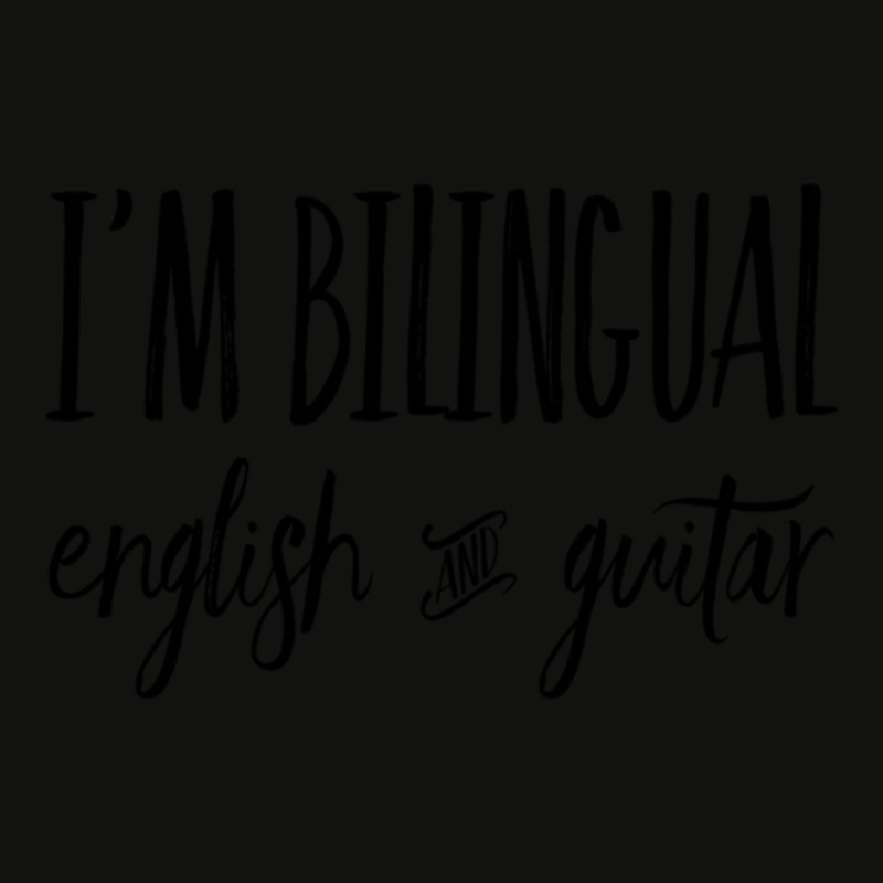 I'm Bilingual English And Guitar Scorecard Crop Tee by BrettHaralson | Artistshot