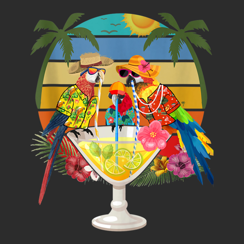 Parrots Drinking Margarita On Summer Vacation Birds Fun Tank Top Exclusive T-shirt by cm-arts | Artistshot