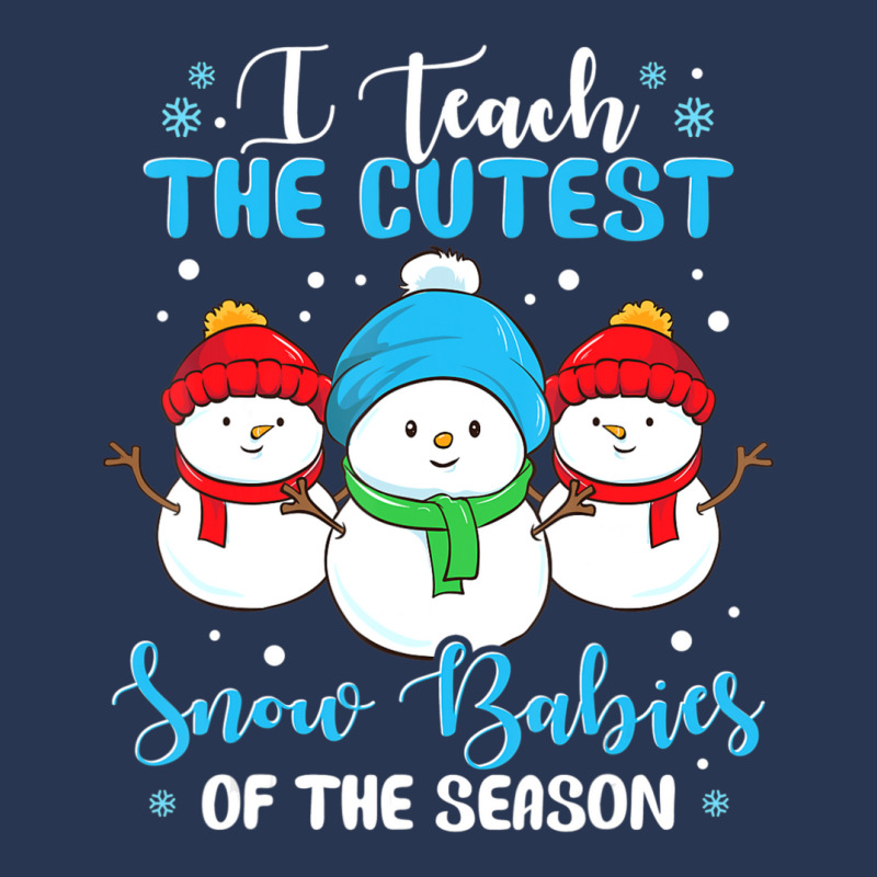 I Teach Cutest Snow Babies Of The Season Christmas Teacher Men Denim Jacket | Artistshot