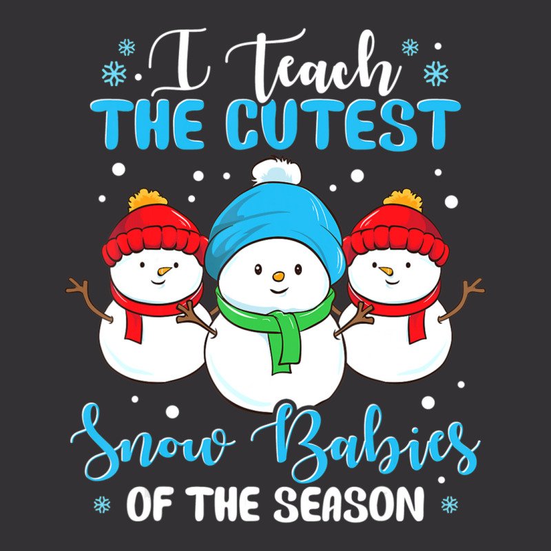 I Teach Cutest Snow Babies Of The Season Christmas Teacher Vintage Short | Artistshot