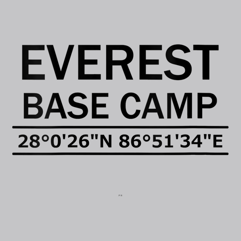 Womens Mt Everest Base Camp Coordinates Tshirt V Neck T Shirt Baby Bodysuit by cm-arts | Artistshot