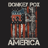 Biden Donkey Pox The Disease Destroying America Back T-shirt | Artistshot