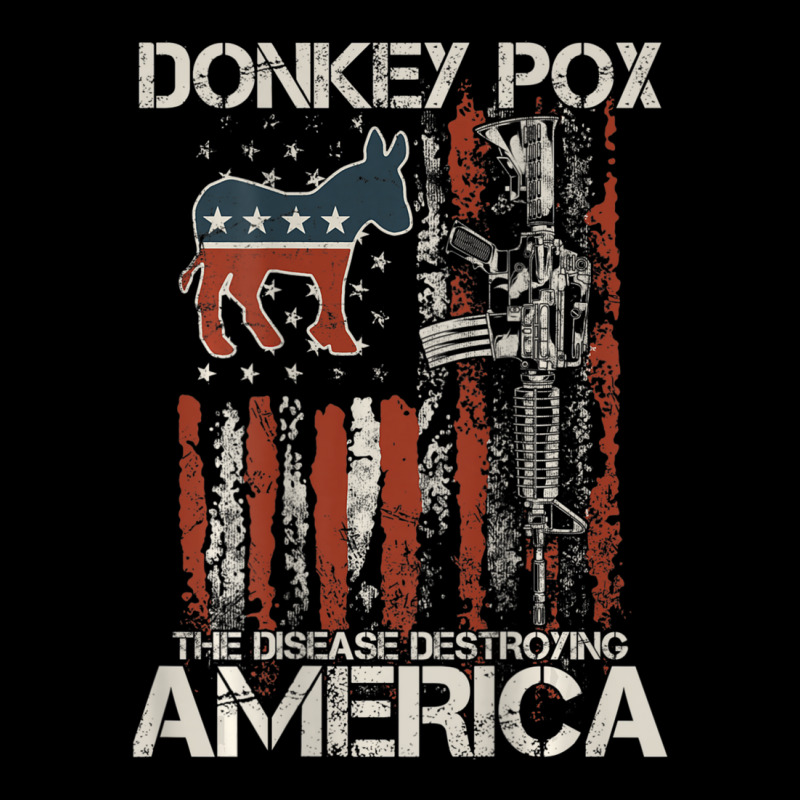 Biden Donkey Pox The Disease Destroying America Back Men's Long Sleeve Pajama Set | Artistshot