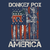 Biden Donkey Pox The Disease Destroying America Back Men Denim Jacket | Artistshot