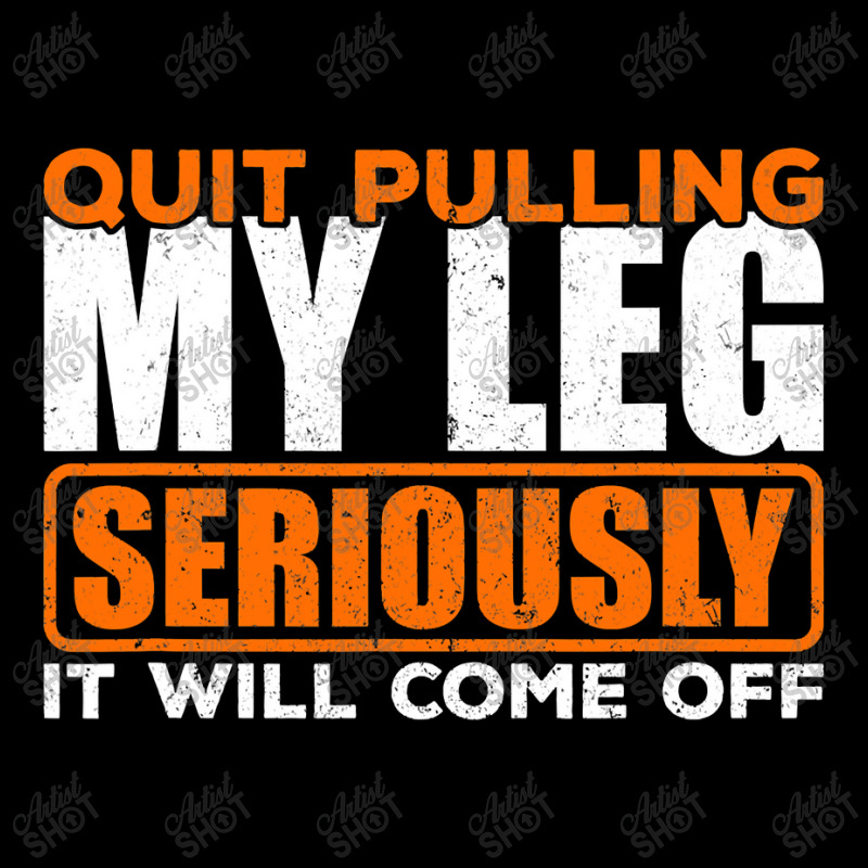 Quit Pulling My Leg Ampu Wheelchair Prosthetic Women's V-Neck T-Shirt by home12 | Artistshot