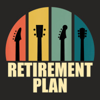 Old Man With Guitar Pensioner Musician Retro Acoustic Guitar Ladies Fitted T-shirt | Artistshot