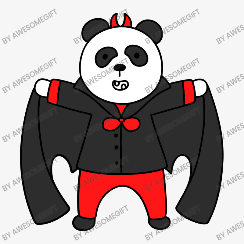 Dracula Panda For Halloween Costume Ladies Fitted T-Shirt by AwesomeGift | Artistshot