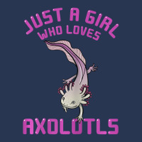 Just A Girl Who Loves Axolotls Gift Mexican Salamander Lover Ladies Denim Jacket | Artistshot