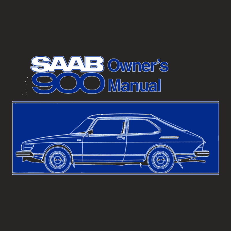 Saab 900 Owner's Manual 1 Ladies Fitted T-Shirt by cm-arts | Artistshot