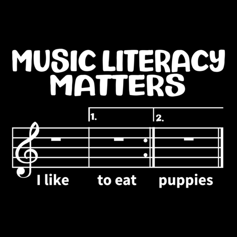 Music Literacy Matters I Like To Eat Puppies  (1) Adjustable Cap by cm-arts | Artistshot