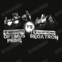 Transformers War For Cybertron Optimus Prime Vs Megatron V-neck Scorecard Crop Tee | Artistshot