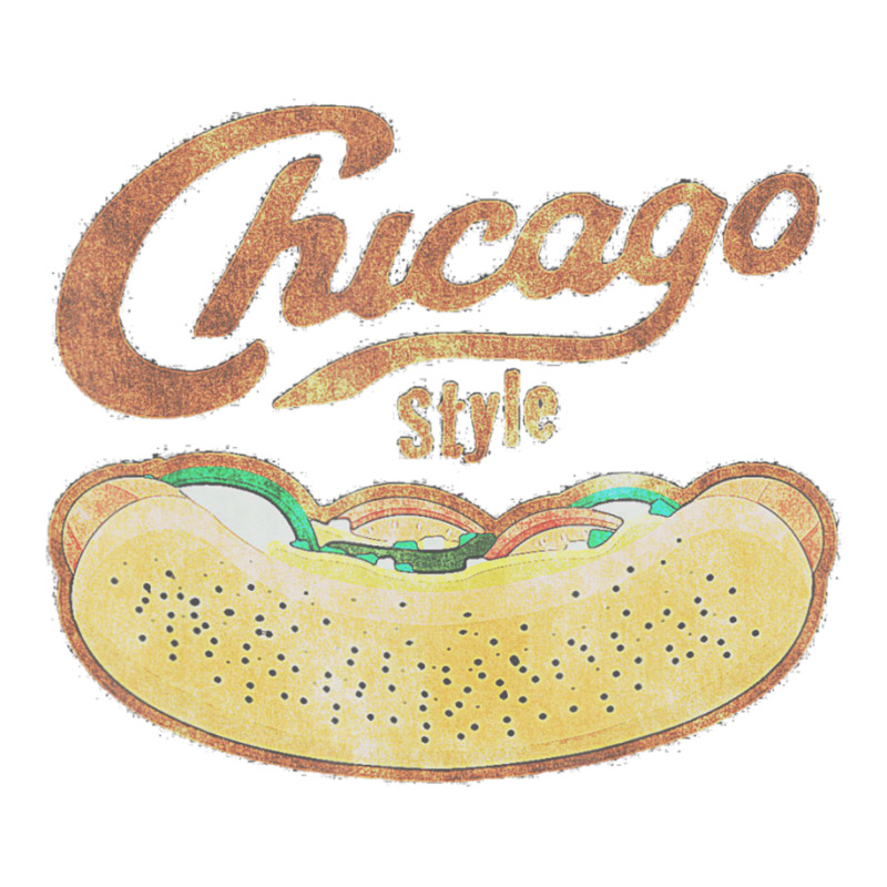 Chicago Style Hot Dog Distressed Sticker | Artistshot