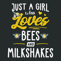 Just A Girl Who Loves Bees And Milkshakes Gift Women Women's Triblend Scoop T-shirt | Artistshot