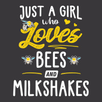 Just A Girl Who Loves Bees And Milkshakes Gift Women Ladies Curvy T-shirt | Artistshot