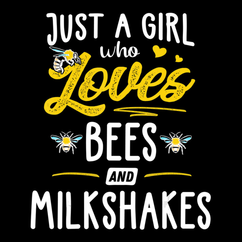 Just A Girl Who Loves Bees And Milkshakes Gift Women Legging by thangdinhsinhelf | Artistshot