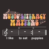 Music Literacy Matters I Like To Eat Puppies Relaxed Fit Racerback Tank | Artistshot