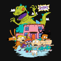 Rugrats Running Away From Reptar Baby Beanies | Artistshot