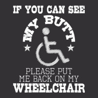 Please Put Me Back On My Wheelchair Handicap Disability Vintage Hoodie And Short Set | Artistshot