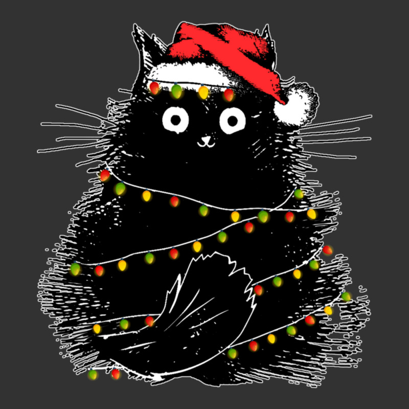 Santa Black Cat Tangled Up In Christmas Tree Lights Holiday Baby Bodysuit by cm-arts | Artistshot