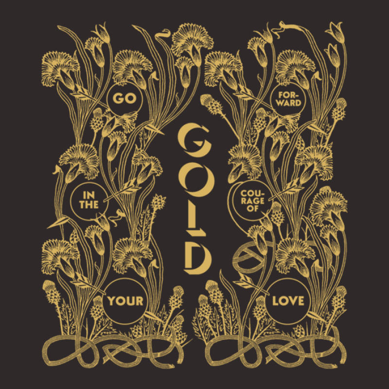 Gold – Go Forward In The Courage Of Your Love Alabaster Deplume-giga Racerback Tank by cm-arts | Artistshot