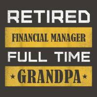 Mens Retired Financial Manager Full Time Grandpa T Shirt Bucket Hat | Artistshot