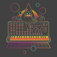 Synthwave Cat On Synthesizer Vintage T-shirt | Artistshot