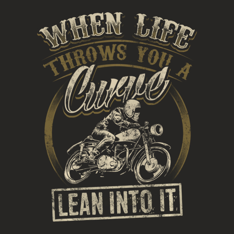 Cool Biker Quote Motorcycle Saying Love Riding Ladies Fitted T-Shirt by cm-arts | Artistshot