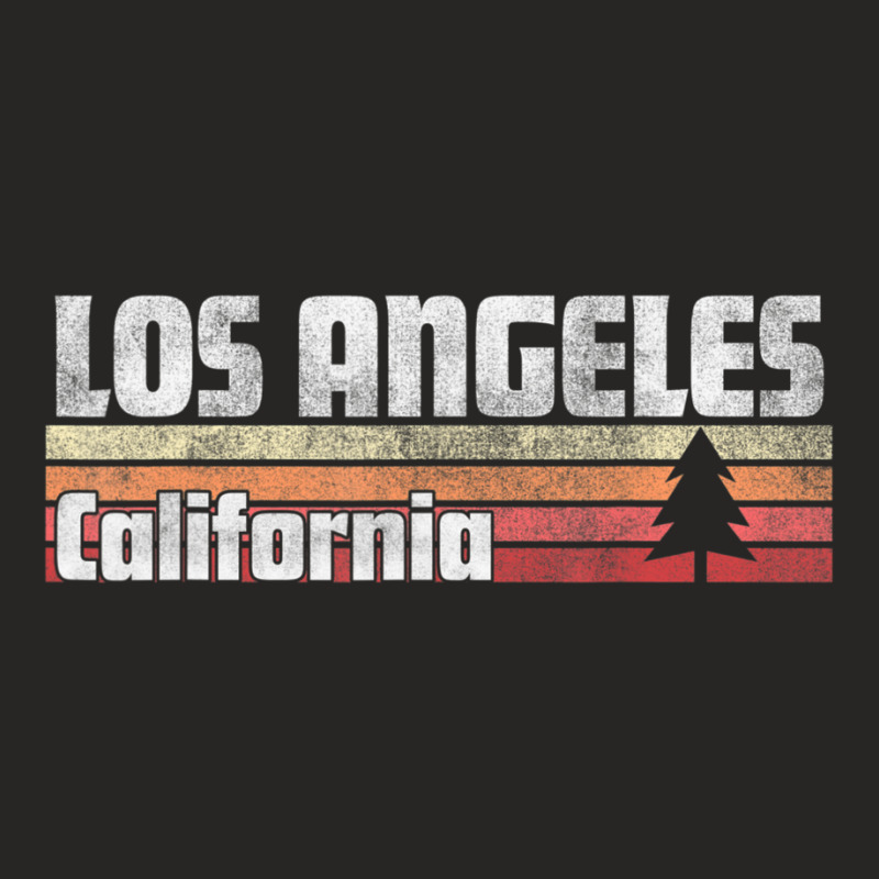 Los Angeles California Retro Style Vintage 70s 80s 90s Ladies Fitted T-Shirt by cm-arts | Artistshot