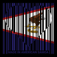 American Samoa American Samoan Barcode Love Flag Women's V-neck T-shirt | Artistshot