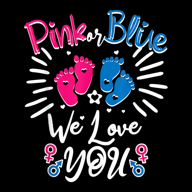 Pink Or Blue We Love You Newborn Boy Girl Gender Reveal 2023 T Shirt Long Sleeve Shirts | Artistshot