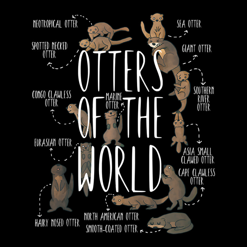 Otters Of The World Educational Sea Otter River Otter Gift Tank Top Men ...