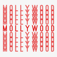 Mollywood Malayalam Indian Movies Repeating Red Text Gift Ladies Fitted T-shirt | Artistshot