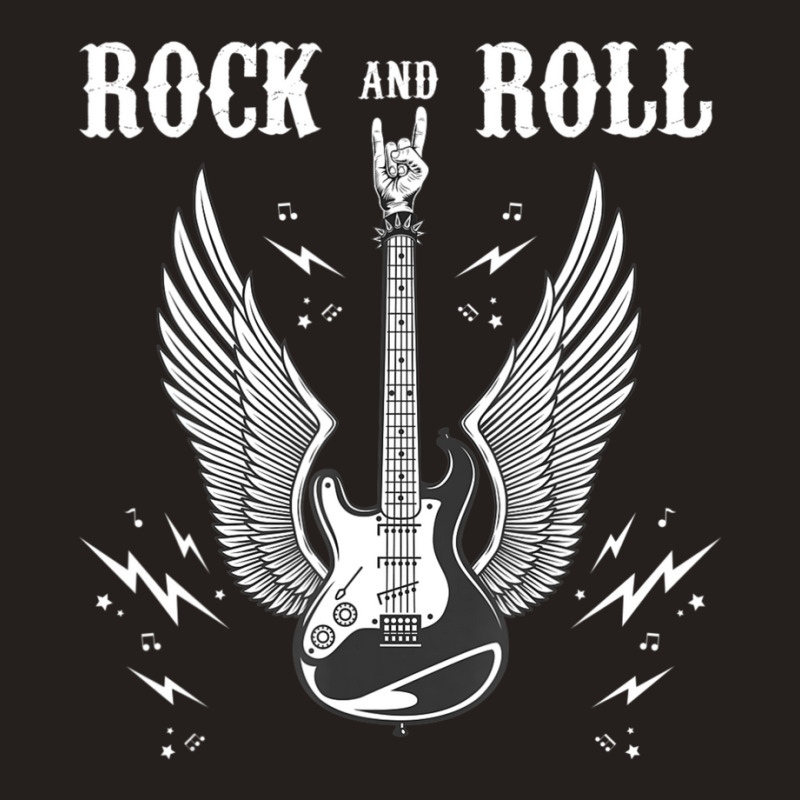 Rock And Roll Music Guitar Lovers Tank Top by cm-arts | Artistshot