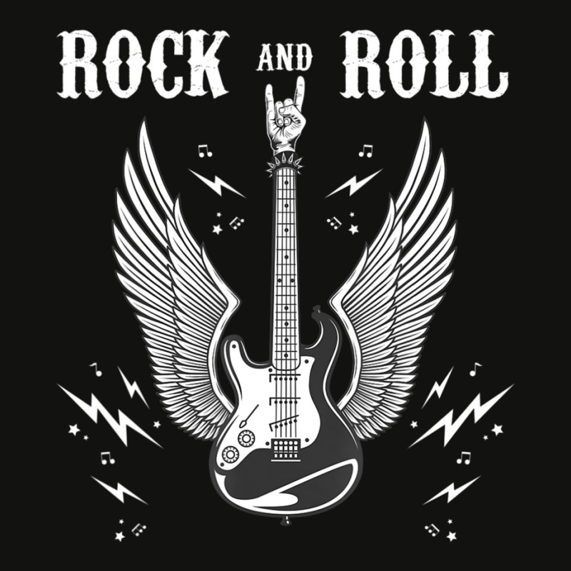 Rock And Roll Music Guitar Lovers Scorecard Crop Tee by cm-arts | Artistshot