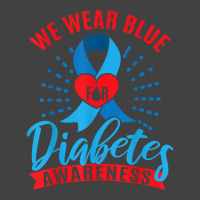 We Wear Blue For Diabetes Awareness T Shirt Vintage T-shirt | Artistshot