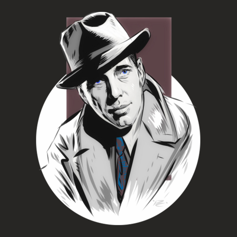 Humphrey Bogart Humphrey Bogart Ladies Fitted T-Shirt by cm-arts | Artistshot