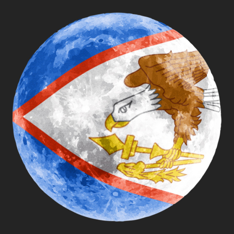 American Samoa American Samoan Flag Moon - Gift For American Samoan Fr 3/4 Sleeve Shirt by HeatherThomas | Artistshot