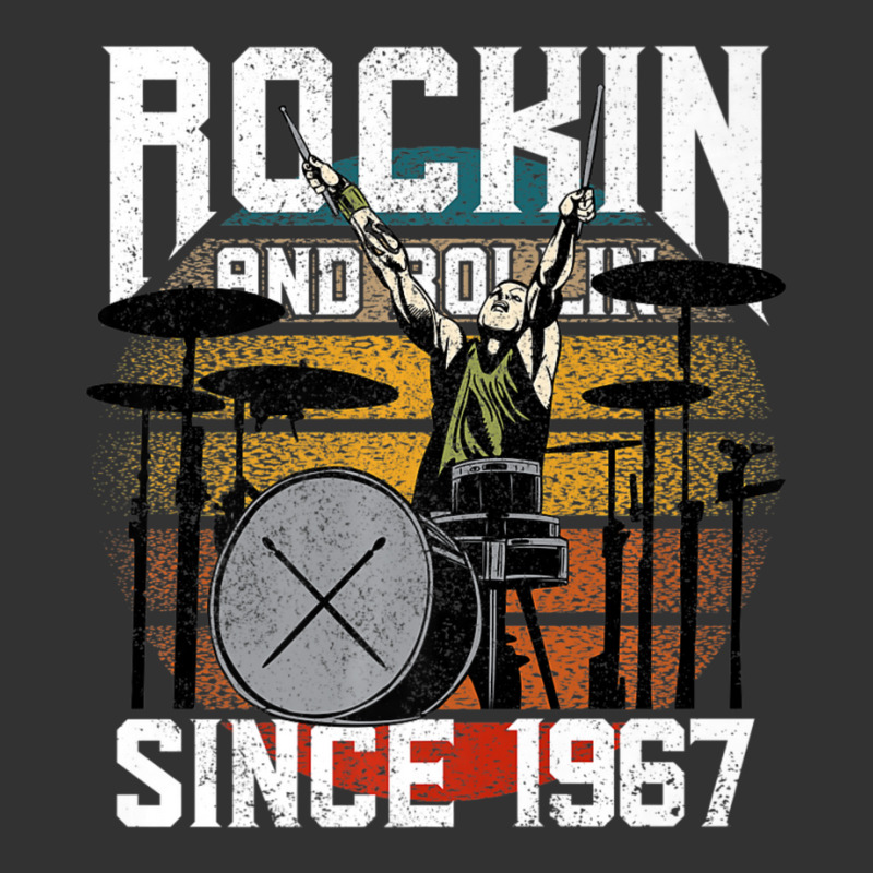 Rockin And Rollin Since 1967 Drummer Birthday Baby Bodysuit by cm-arts | Artistshot