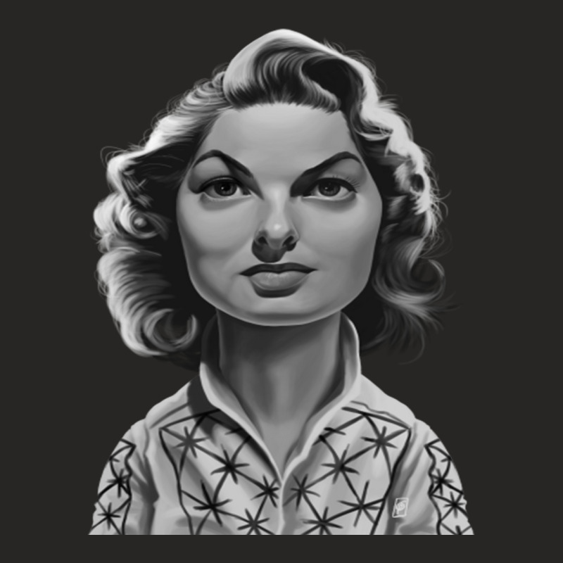 Ingrid Bergman Ladies Fitted T-Shirt by cm-arts | Artistshot